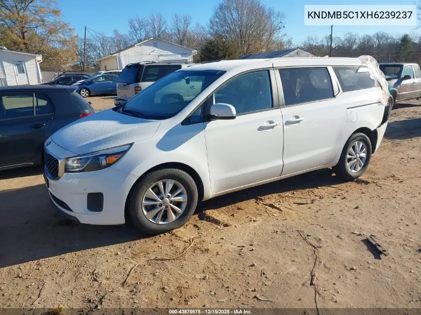KNDMB5C1XH6239237 2017 Kia Sedona Lx