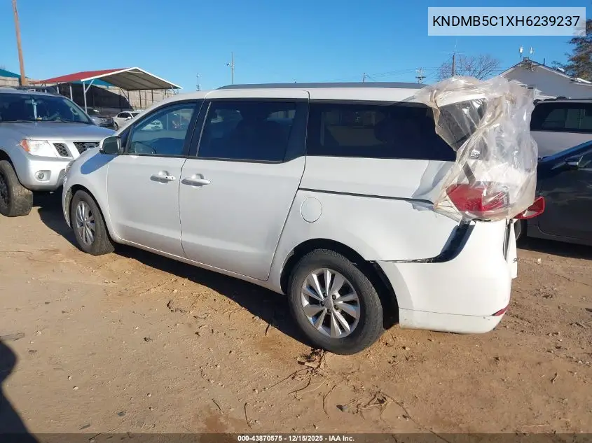 KNDMB5C1XH6239237 2017 Kia Sedona Lx