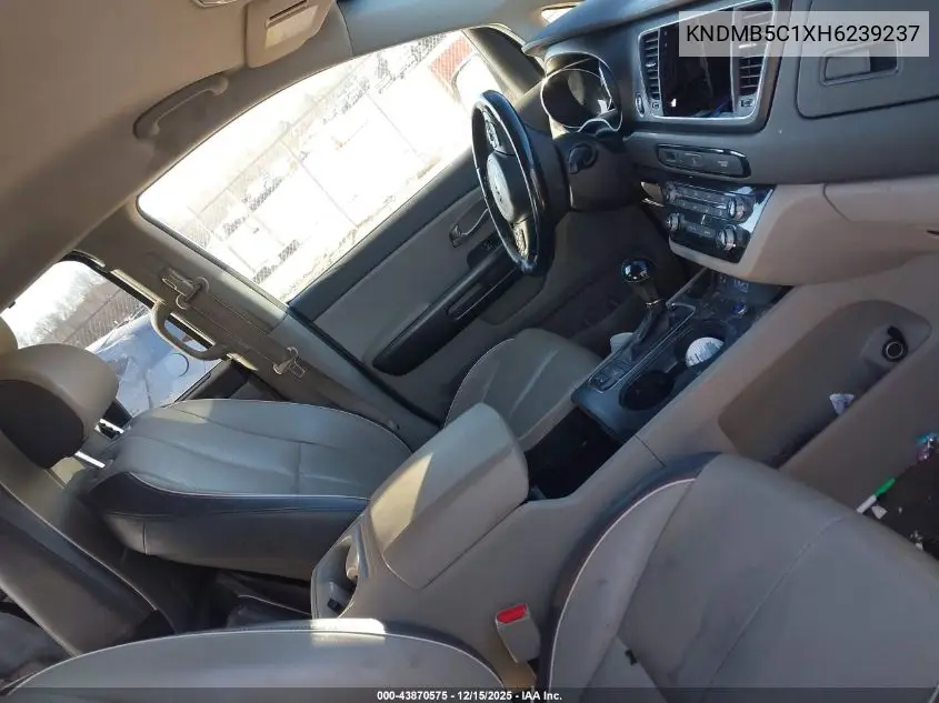 KNDMB5C1XH6239237 2017 Kia Sedona Lx