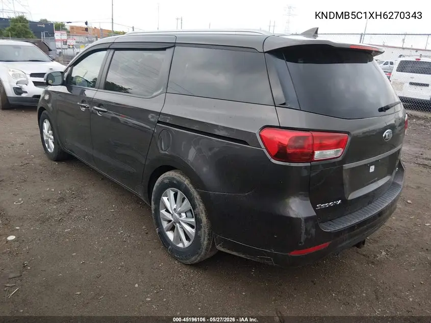 KNDMB5C1XH6270343 2017 Kia Sedona Lx
