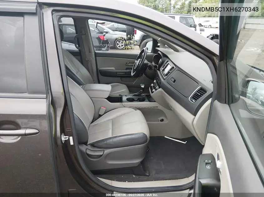KNDMB5C1XH6270343 2017 Kia Sedona Lx