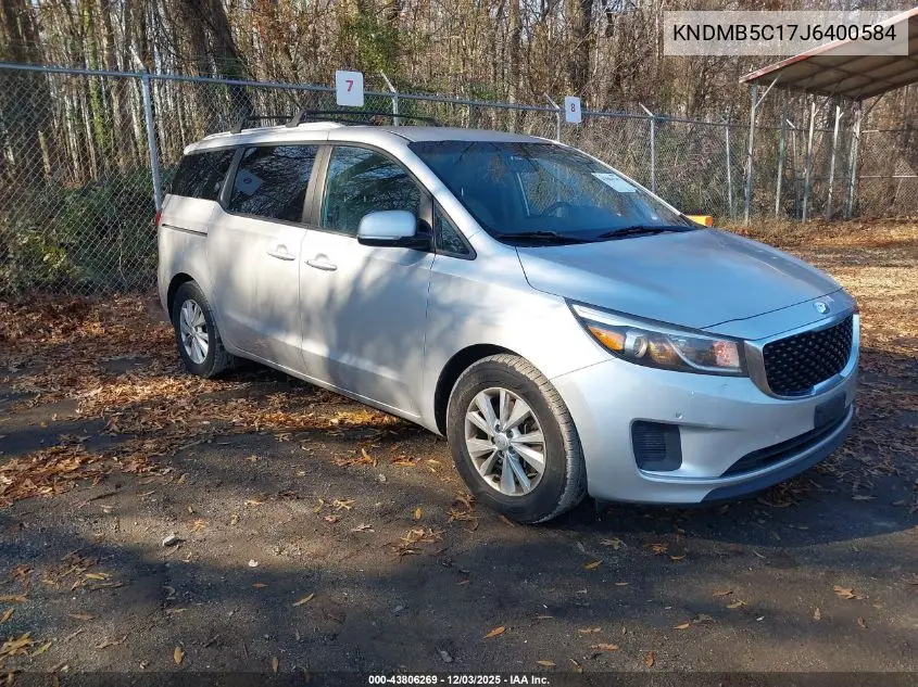 KNDMB5C17J6400584 2018 Kia Sedona Lx