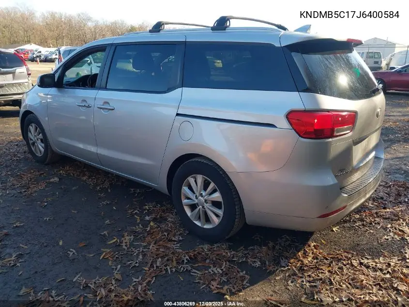 KNDMB5C17J6400584 2018 Kia Sedona Lx