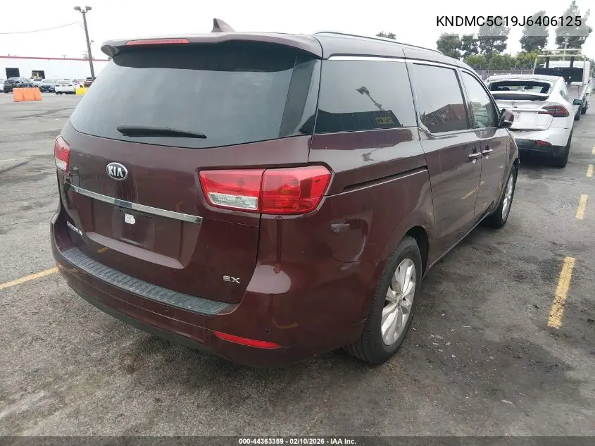 KNDMC5C19J6406125 2018 Kia Sedona Ex
