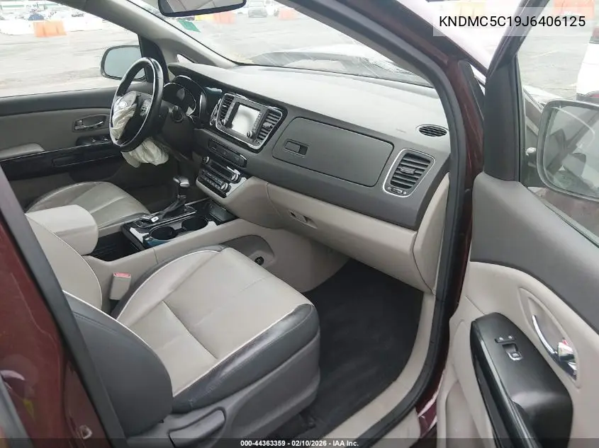 KNDMC5C19J6406125 2018 Kia Sedona Ex