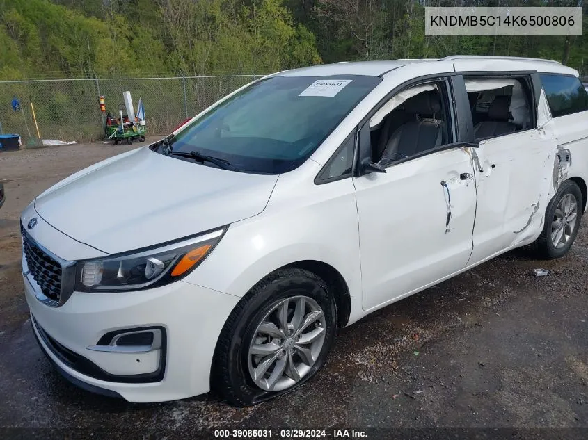 KNDMB5C14K6500806 2019 Kia Sedona Ex