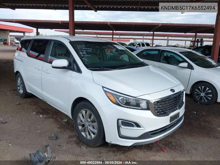 KNDMB5C17K6552494 2019 Kia Sedona Lx