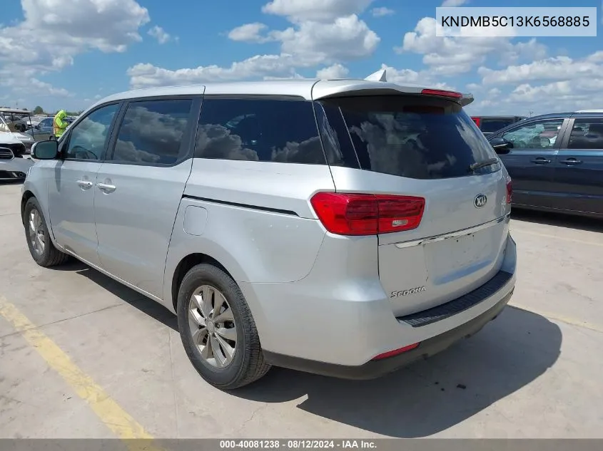 KNDMB5C13K6568885 2019 Kia Sedona Lx