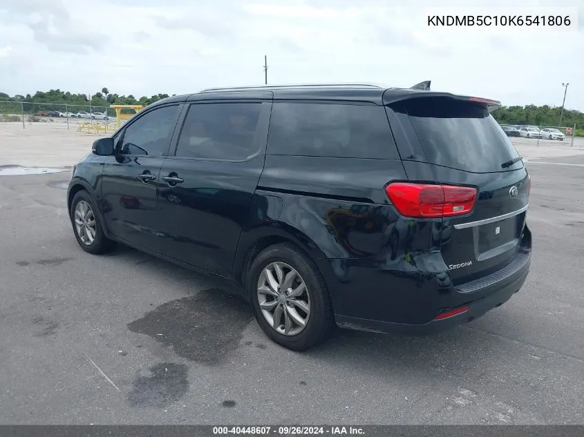 KNDMB5C10K6541806 2019 Kia Sedona Ex