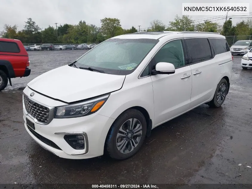 KNDMC5C1XK6540532 2019 Kia Sedona Sx