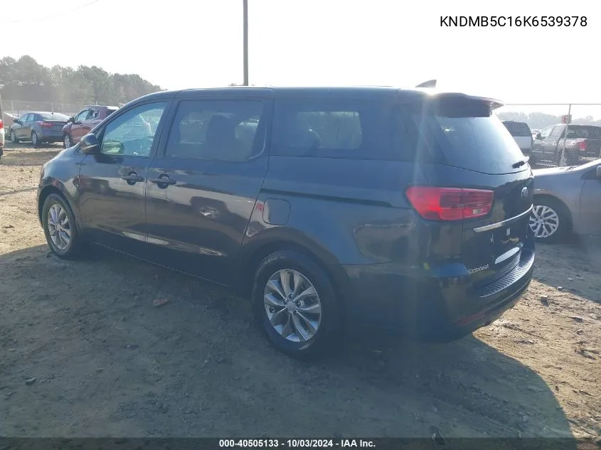 KNDMB5C16K6539378 2019 Kia Sedona Lx