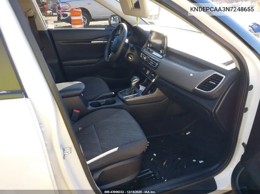 KNDEPCAA3N7248655 2022 Kia Seltos Lx