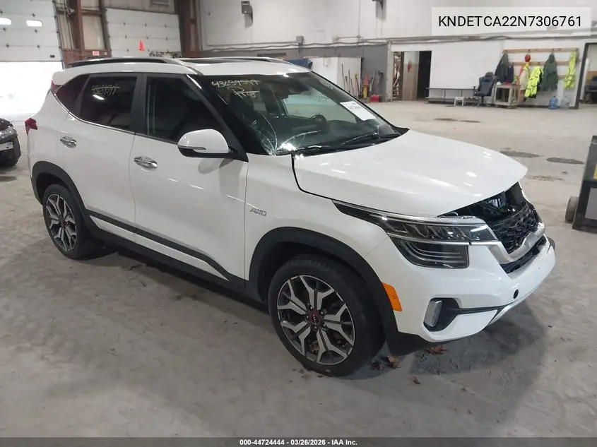 KNDETCA22N7306761 2022 Kia Seltos Sx Turbo