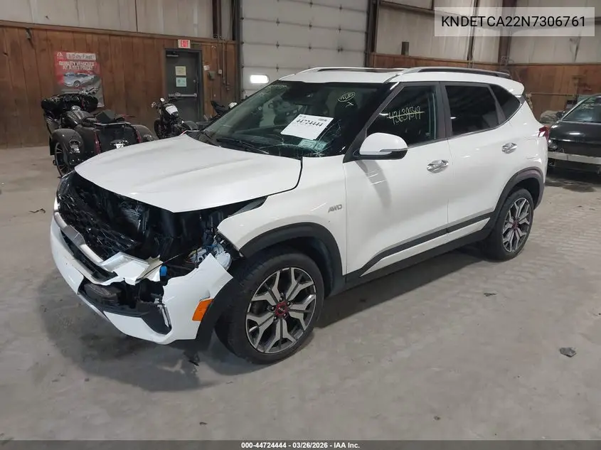 KNDETCA22N7306761 2022 Kia Seltos Sx Turbo