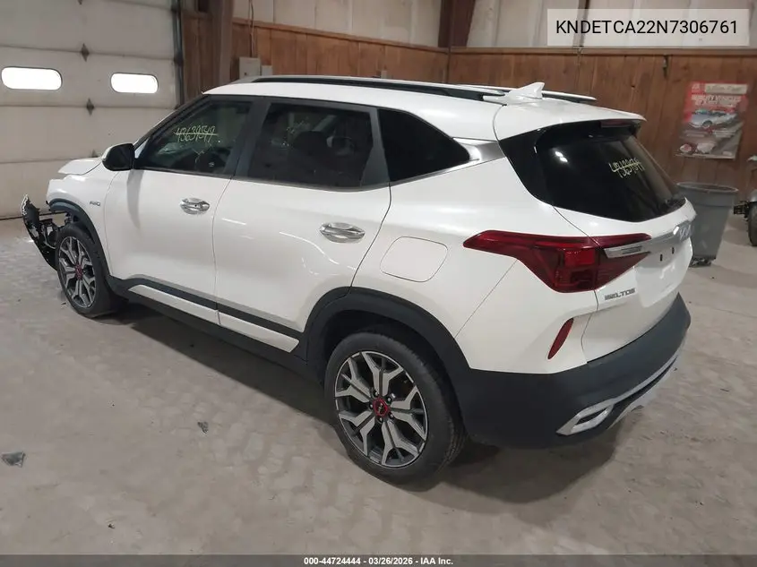 KNDETCA22N7306761 2022 Kia Seltos Sx Turbo
