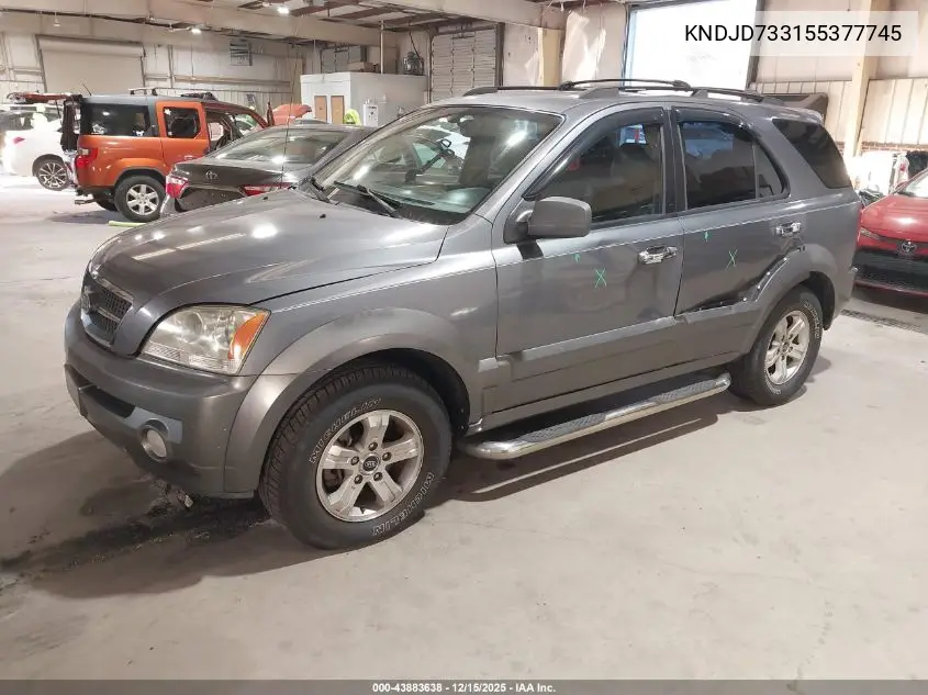 KNDJD733155377745 2005 Kia Sorento Ex/Lx