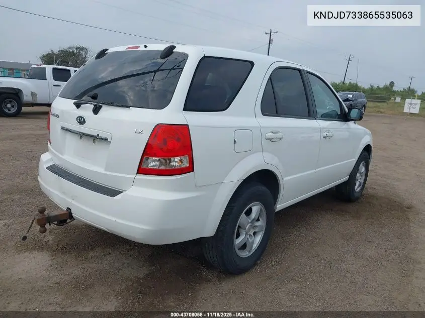 KNDJD733865535063 2006 Kia Sorento Ex/Lx