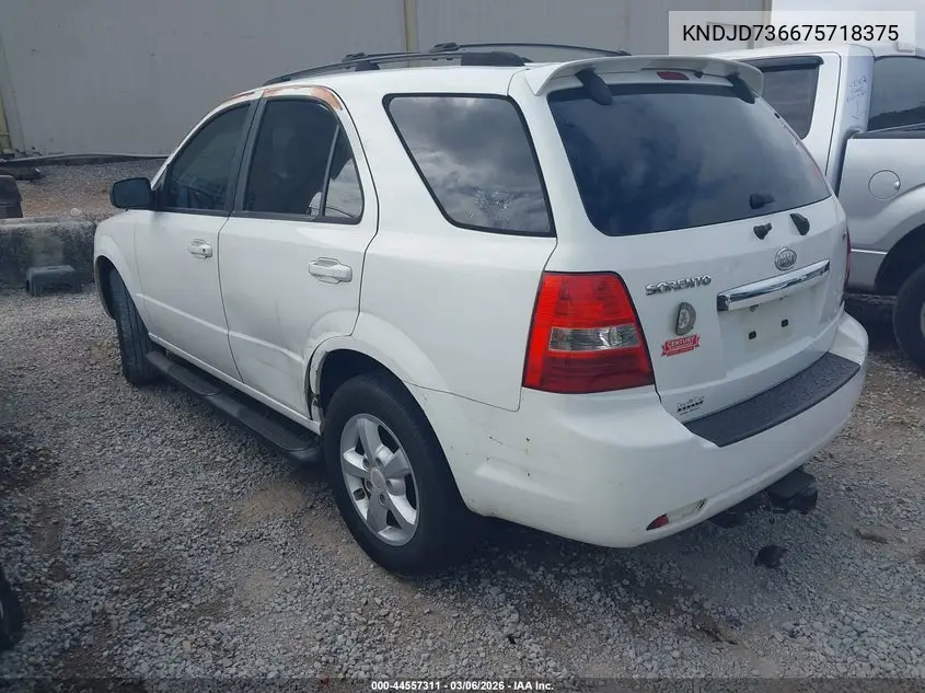 KNDJD736675718375 2007 Kia Sorento Lx