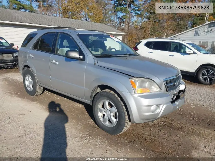 KNDJC735X85799828 2008 Kia Sorento Lx