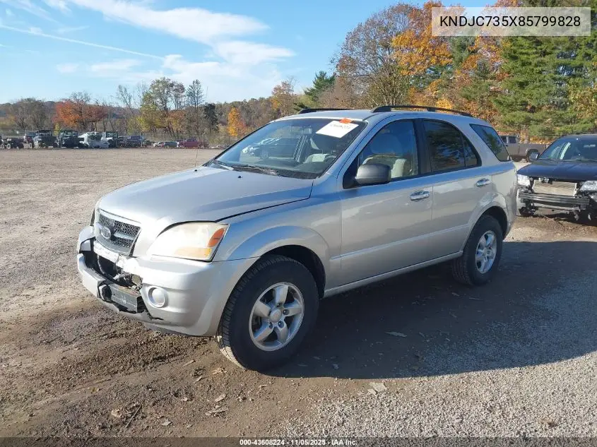 KNDJC735X85799828 2008 Kia Sorento Lx