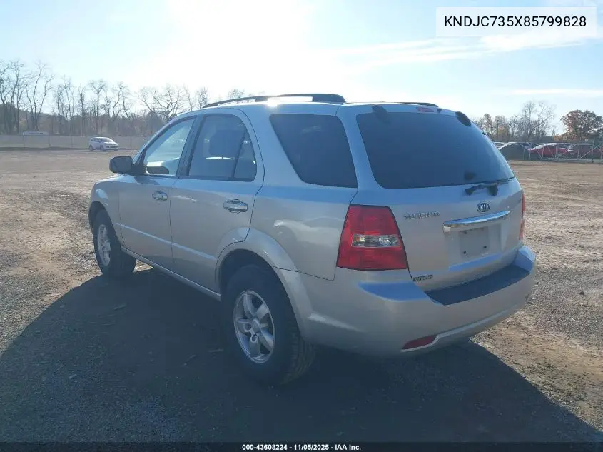 KNDJC735X85799828 2008 Kia Sorento Lx