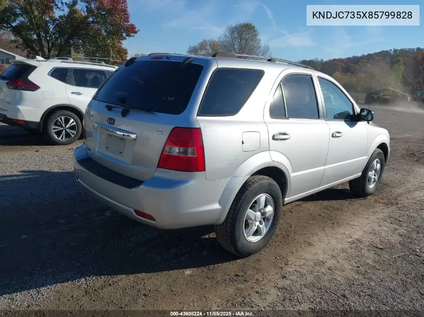 KNDJC735X85799828 2008 Kia Sorento Lx