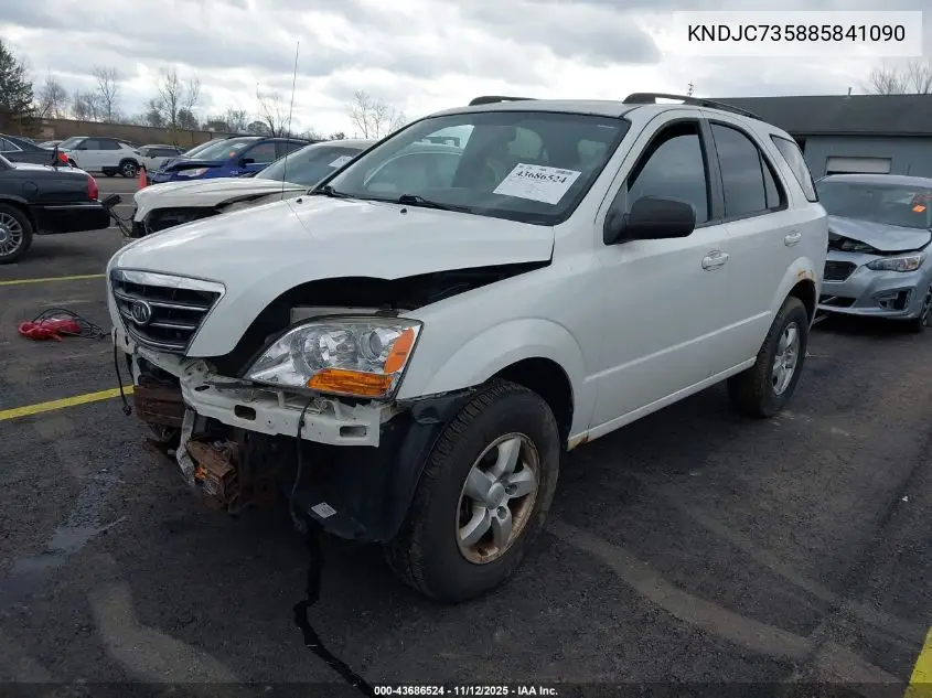 KNDJC735885841090 2008 Kia Sorento Lx