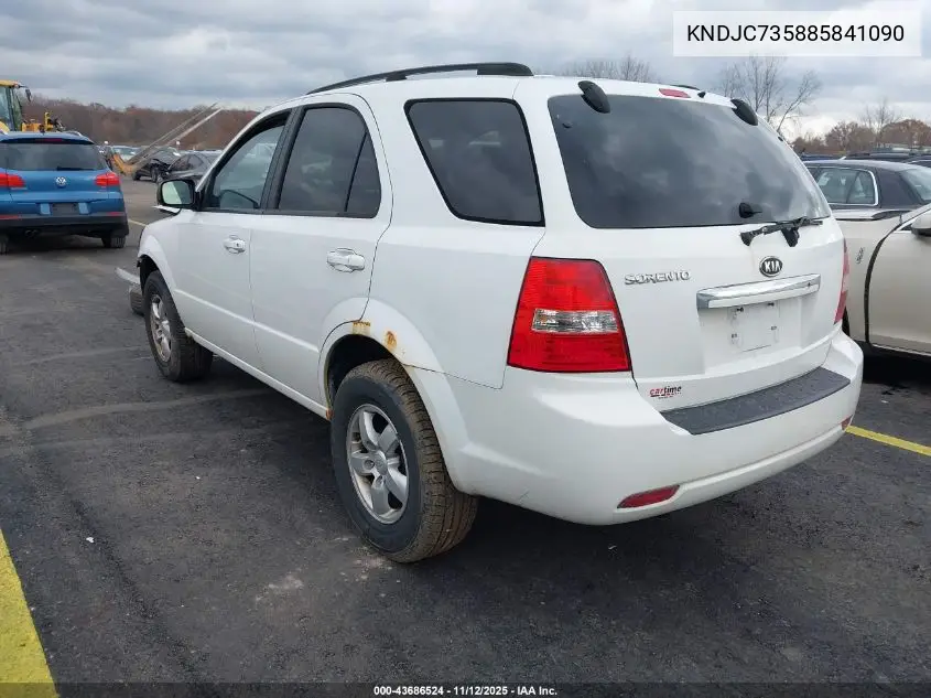 KNDJC735885841090 2008 Kia Sorento Lx