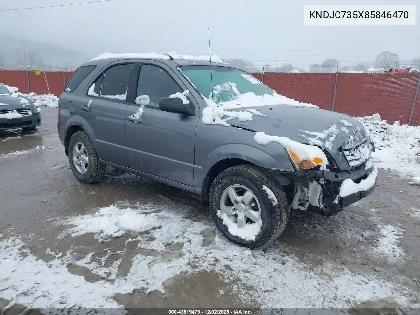 KNDJC735X85846470 2008 Kia Sorento Lx