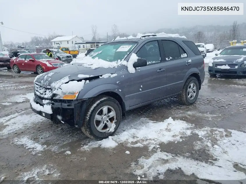 KNDJC735X85846470 2008 Kia Sorento Lx