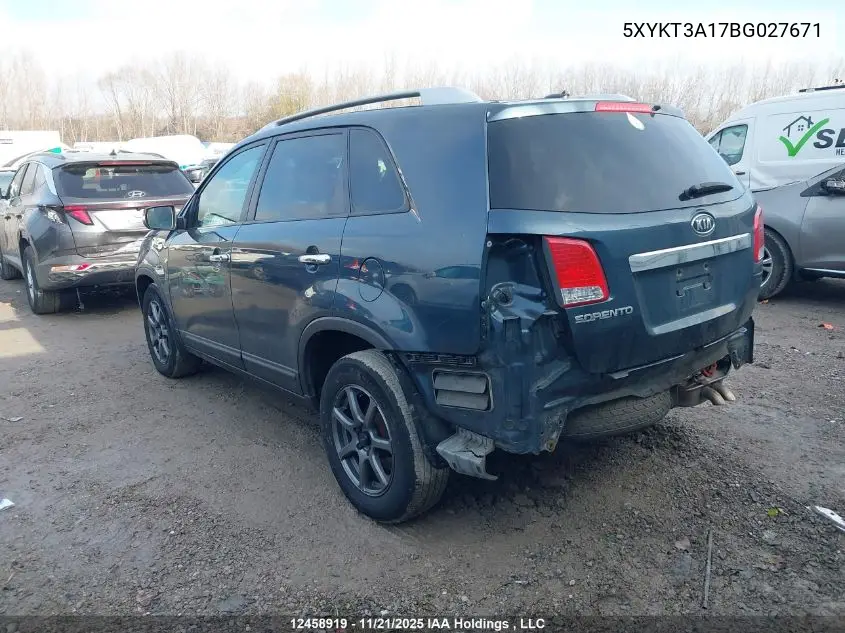 5XYKT3A17BG027671 2011 Kia Sorento Lx