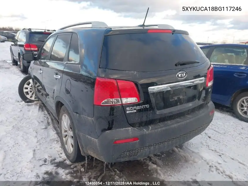 5XYKUCA18BG117246 2011 Kia Sorento Ex