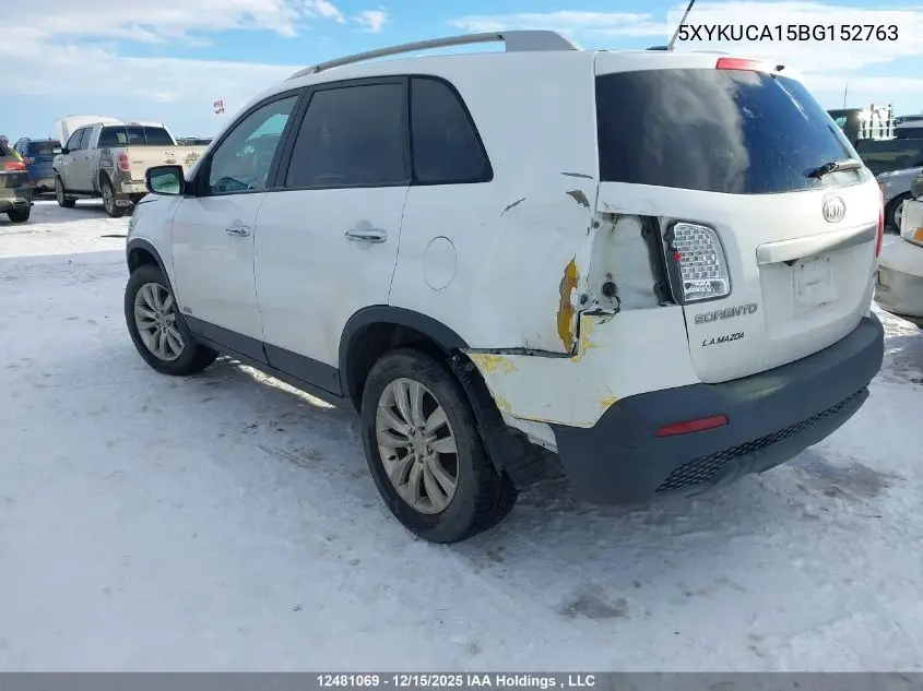 5XYKUCA15BG152763 2011 Kia Sorento Ex