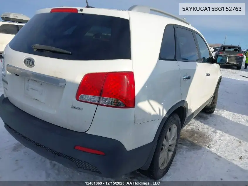 5XYKUCA15BG152763 2011 Kia Sorento Ex