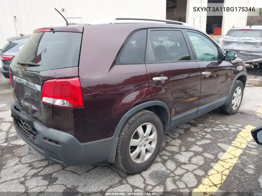 5XYKT3A11BG175346 2011 Kia Sorento Lx
