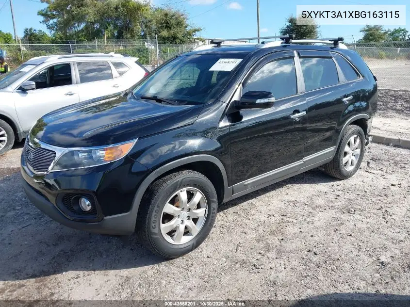 5XYKT3A1XBG163115 2011 Kia Sorento Lx