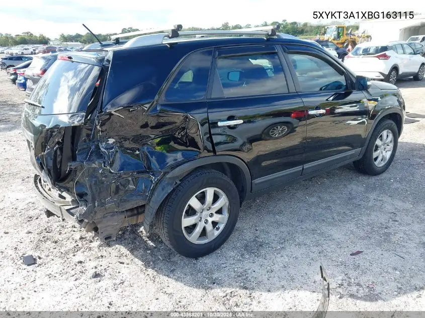 5XYKT3A1XBG163115 2011 Kia Sorento Lx