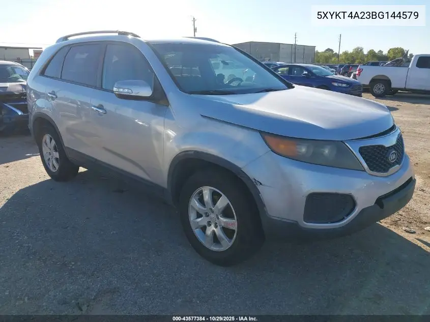 5XYKT4A23BG144579 2011 Kia Sorento Lx V6