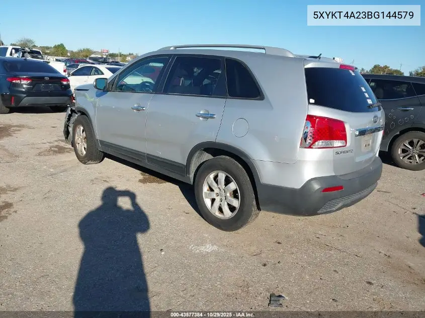 5XYKT4A23BG144579 2011 Kia Sorento Lx V6