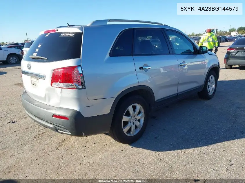 5XYKT4A23BG144579 2011 Kia Sorento Lx V6