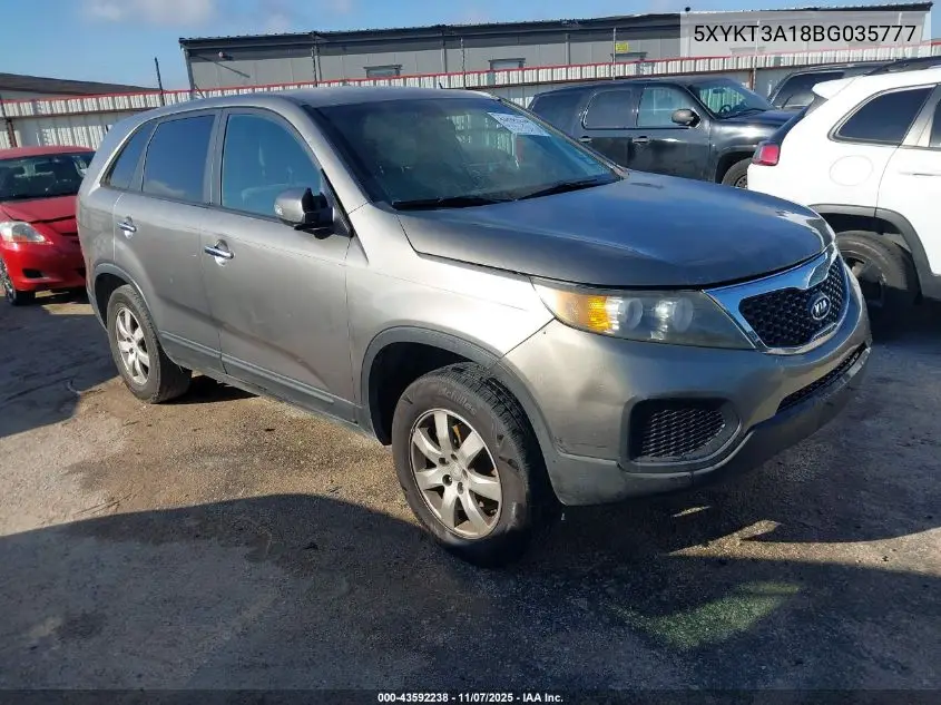 5XYKT3A18BG035777 2011 Kia Sorento Lx