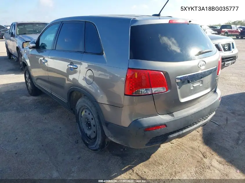 5XYKT3A18BG035777 2011 Kia Sorento Lx