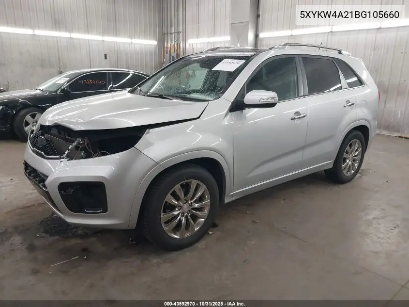 5XYKW4A21BG105660 2011 Kia Sorento Sx V6