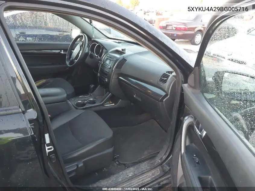 5XYKU4A29BG005716 2011 Kia Sorento Ex V6