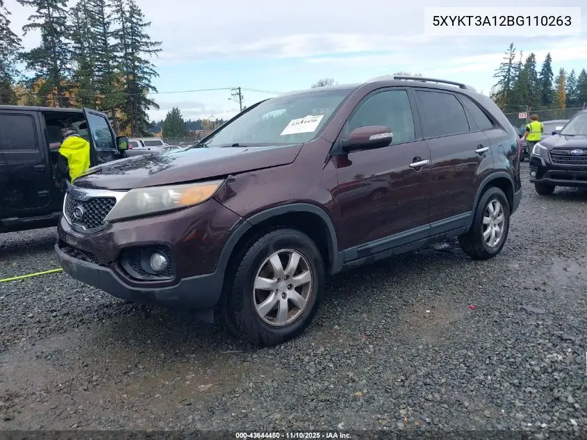 5XYKT3A12BG110263 2011 Kia Sorento Lx