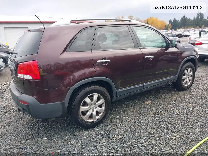 5XYKT3A12BG110263 2011 Kia Sorento Lx