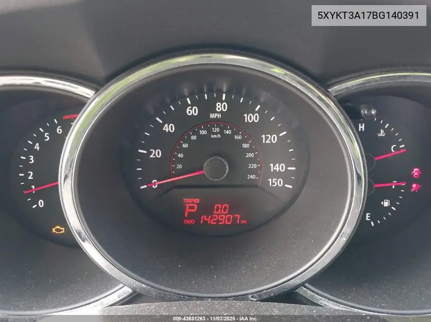 5XYKT3A17BG140391 2011 Kia Sorento Lx