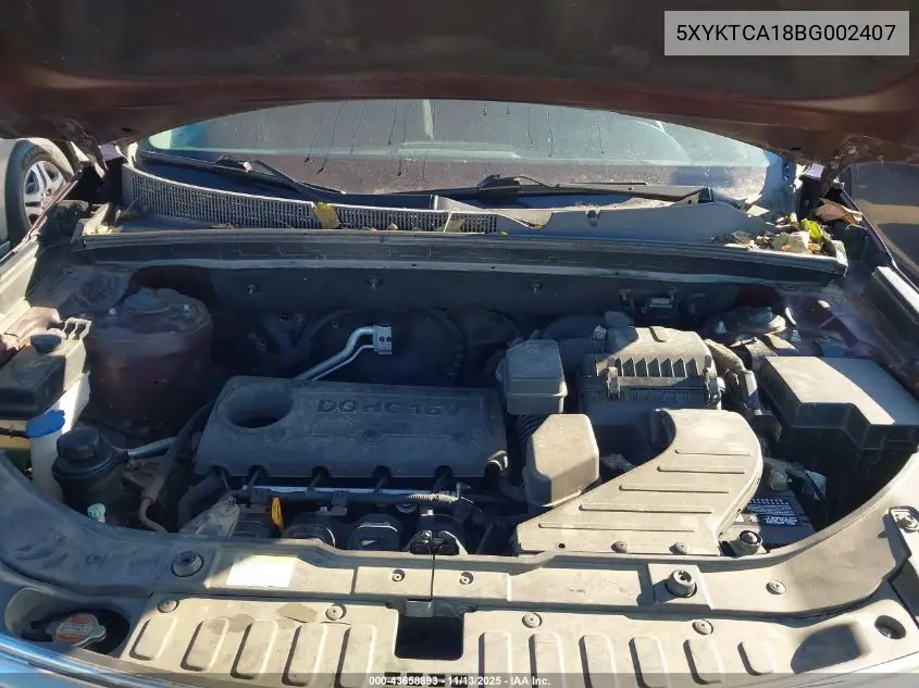 5XYKTCA18BG002407 2011 Kia Sorento Lx