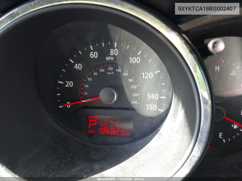 5XYKTCA18BG002407 2011 Kia Sorento Lx