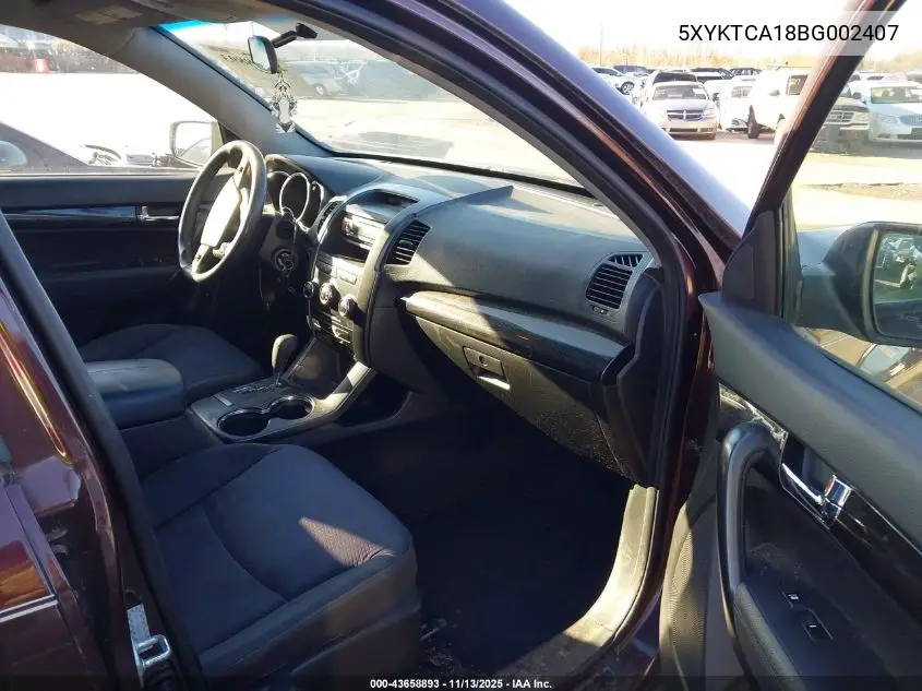 5XYKTCA18BG002407 2011 Kia Sorento Lx